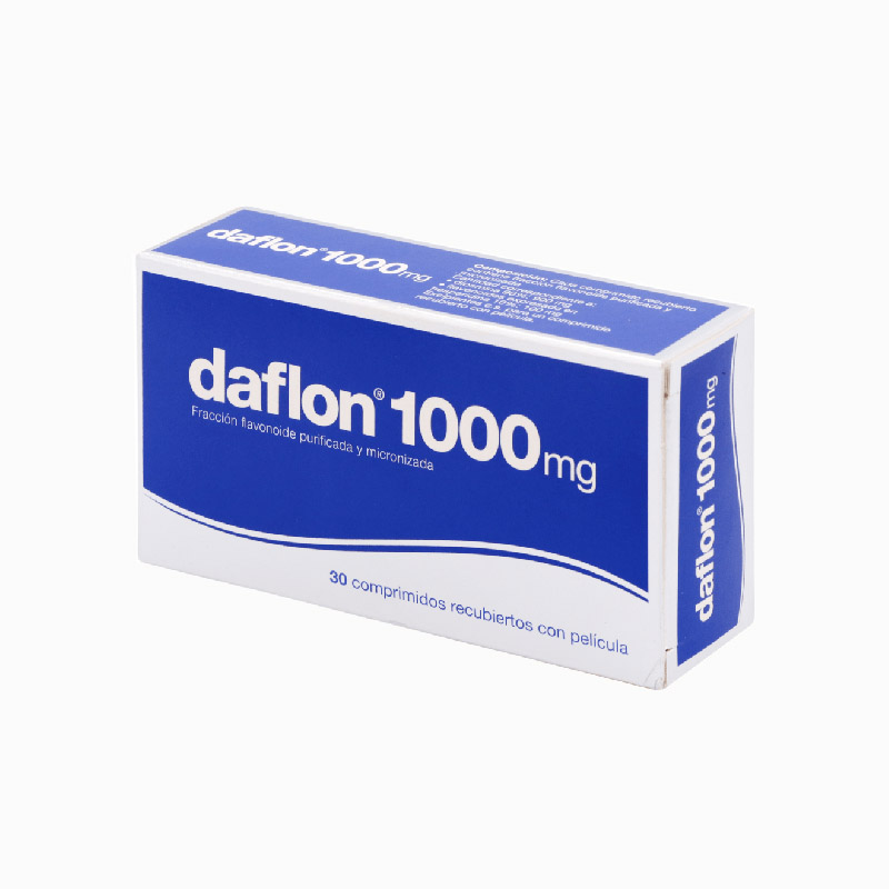 Thuốc trị trĩ, suy giãn tĩnh mạch Daflon 1000mg | Hộp 30 viên