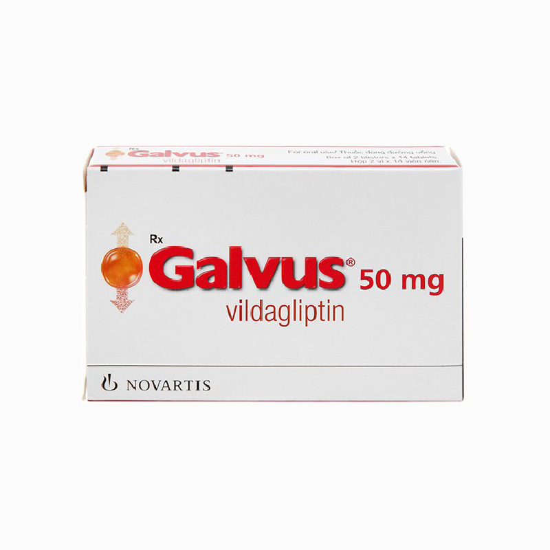 Thuốc trị tiểu đường Galvus 50mg | Hộp 28 viên