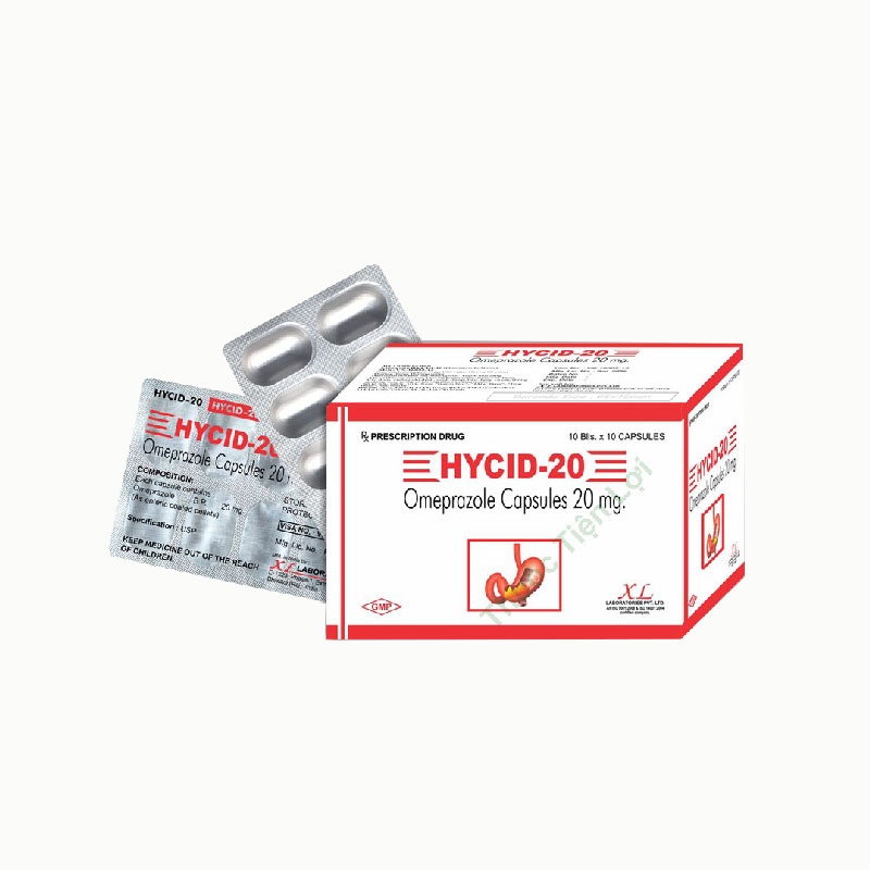 Thuốc trị loét dạ dày, tá tràng Hycid-20 | Hộp 100 viên