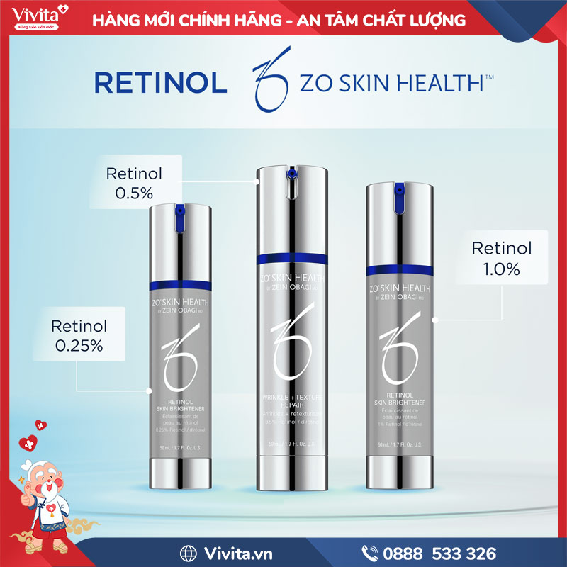 Zo Skin Health Retinol Skin Brightener hiệu quả với hầu hết mọi vấn đề về da
