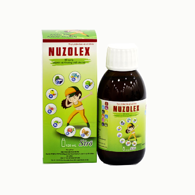 Siro uống bổ sung vitamin Nuzolex | Chai 120ml