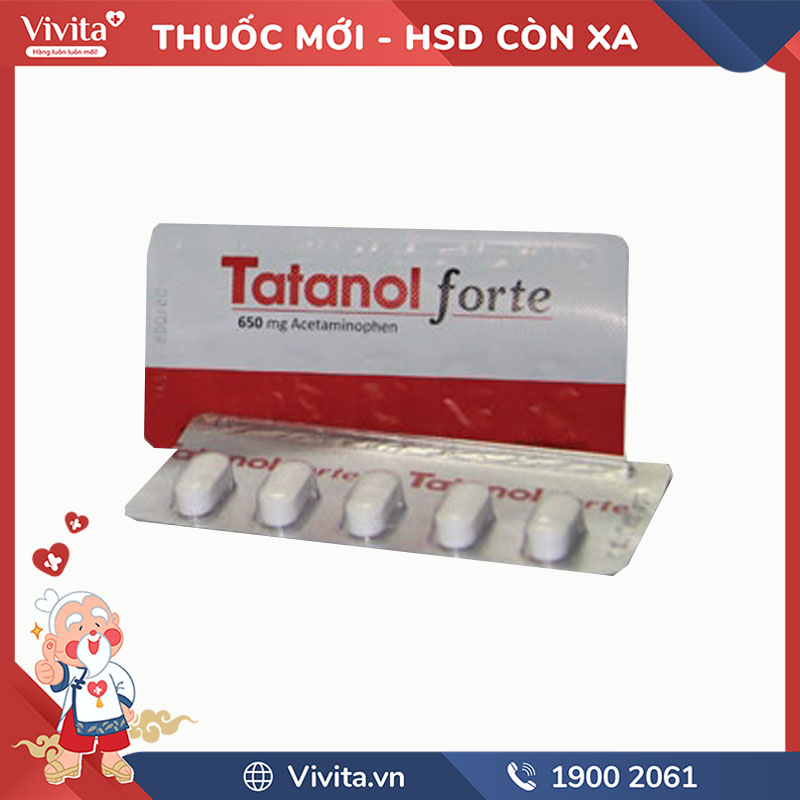 Thuốc giảm đau và hạ sốt Tatanol Forte | Hộp 150 viên