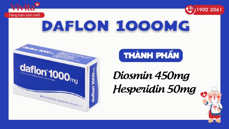 Thành phần của thuốc Daflon 1000mg