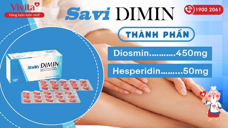 Thành phần của thuốc Savi Dimin