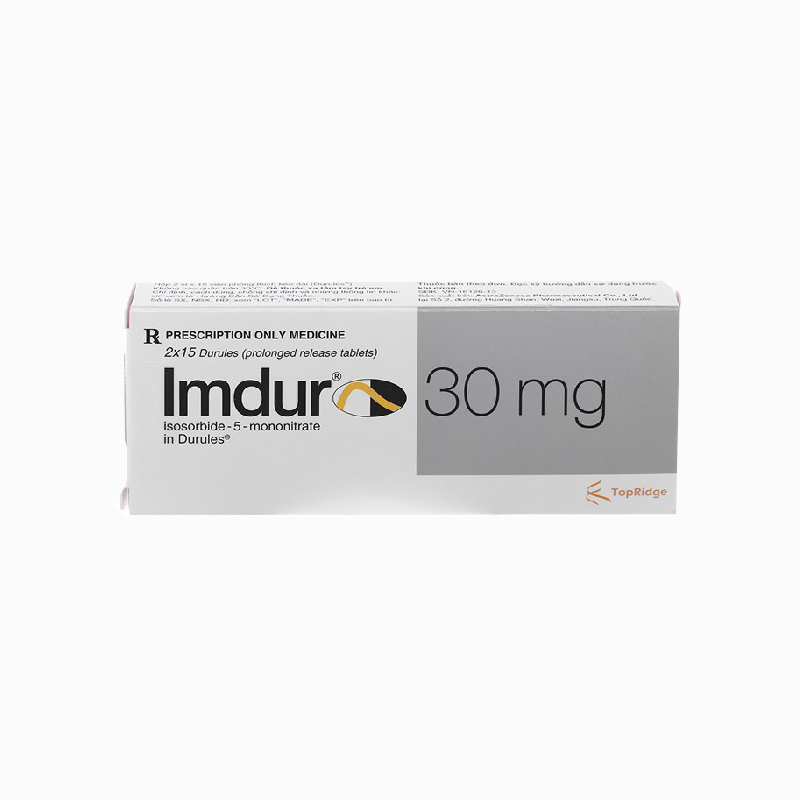Thuốc dự phòng đau thắt ngực Imdur 30mg | Hộp 30 viên