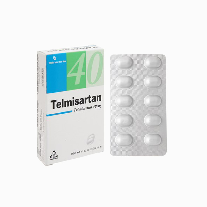 Thuốc trị cao huyết áp Telmisartan TV.Pharm | Hộp 30 viên