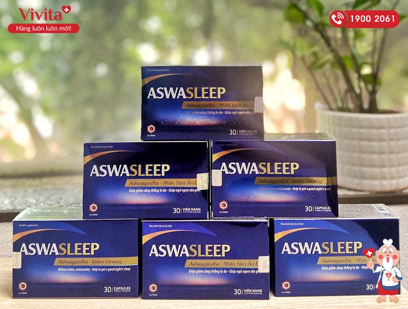 Sâm AswaSleep hỗ trợ giấc ngủ ngon