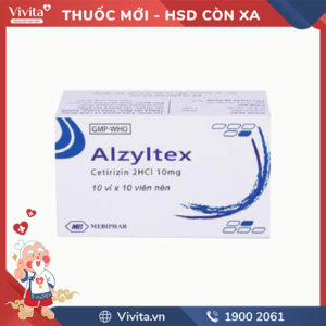 Thuốc chống dị ứng Alzyltex 10mg