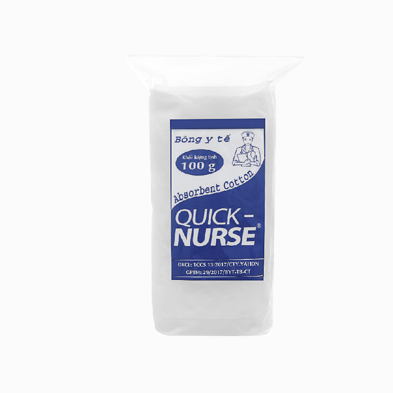 Bông gòn y tế Quick-Nurse | Gói 100g
