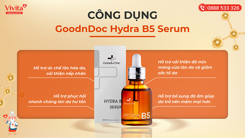 công dụng GoodnDoc Hydra B5 Serum