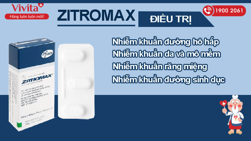 Công dụng của thuốc kháng sinh Zitromax