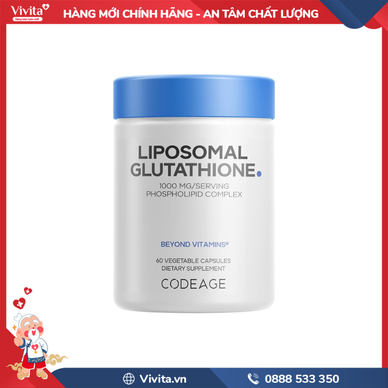Công dụng của viên uống Codeage Liposomal Glutathione