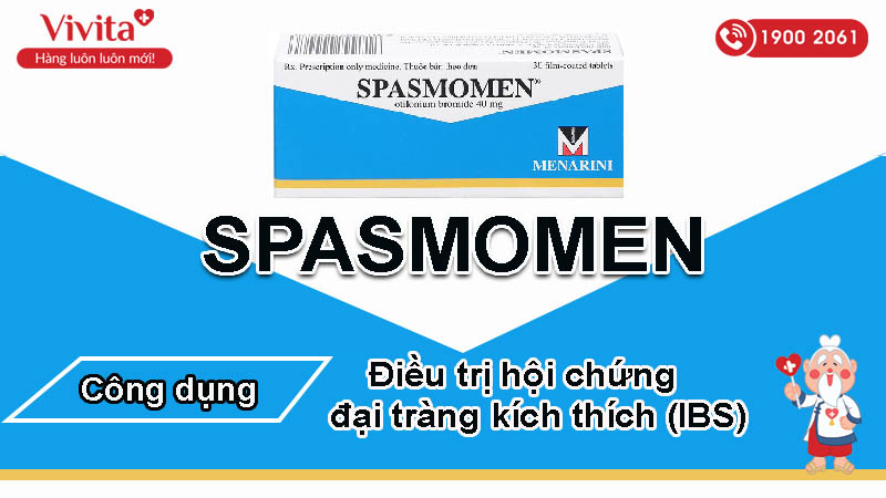 Công dụng (Chỉ định) của thuốc Spasmomen 40mg