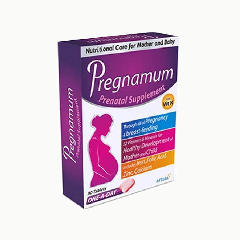 Viên uống bổ sung vitamin cho mẹ bầu Pregnamum |  Hộp 30 viên