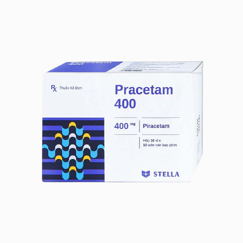 Thuốc trị chóng mặt, suy giảm trí nhớ Pracetam 400 | Hộp 100 viên