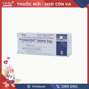 Thuốc trị cao huyết áp Tanatril Tablets 5mg