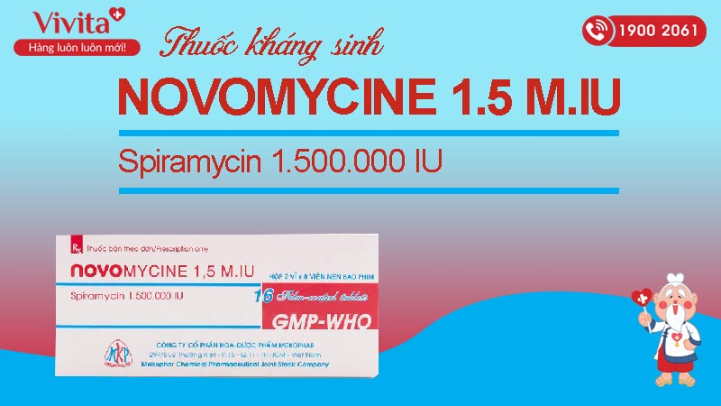 Novomycine Mekophar 1.5 MIU