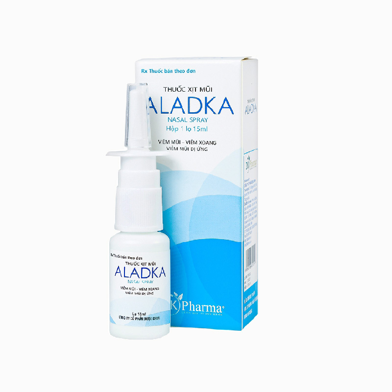 Thuốc xịt mũi trị viêm mũi dị ứng Aladka | Chai 15ml