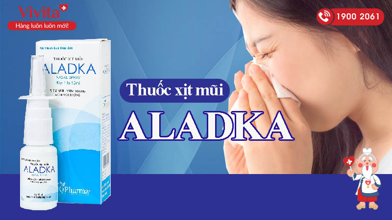Thuốc xịt mũi trị viêm mũi dị ứng Aladka