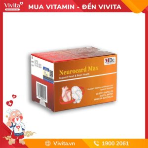 Neurocard Max Hỗ Trợ Sức Khỏe Hệ Thần Kinh Và Hệ Tim Mạch | Hộp 60 Viên