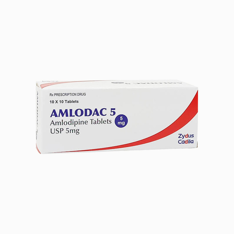 Thuốc trị tăng huyết áp, đau thắt ngực Amlodac 5 | Hộp 100 viên