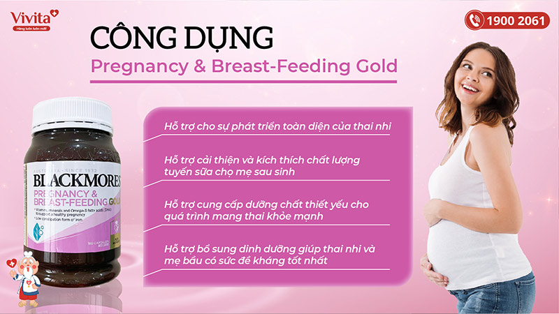 công dụng Blackmores Pregnancy _ Breast-Feeding Gold