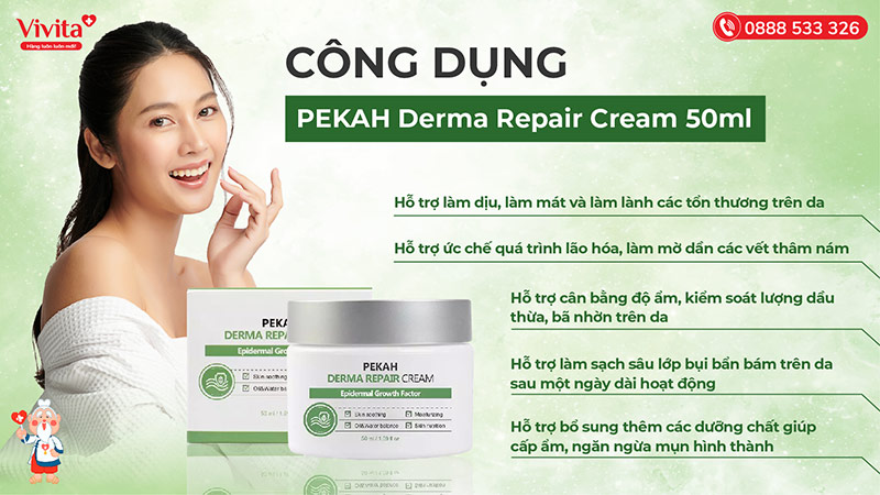 công dụng Pekah Derma Repair Cream 50ml