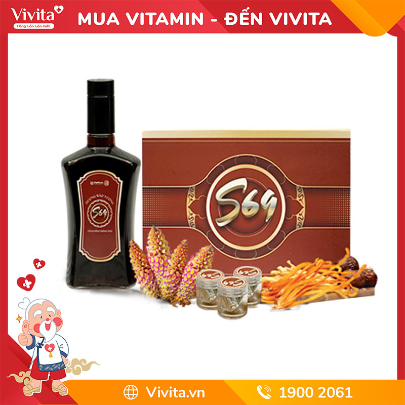 Combo Sinh Lý Dương Bảo Vương S69 | Hộp 10 Viên Hoàn + 1 Chai Rượu 500ml