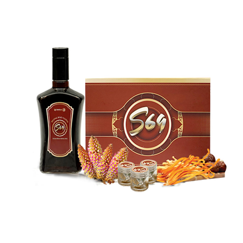 Combo Sinh Lý Dương Bảo Vương S69 | Hộp 10 Viên Hoàn + 1 Chai Rượu 500ml