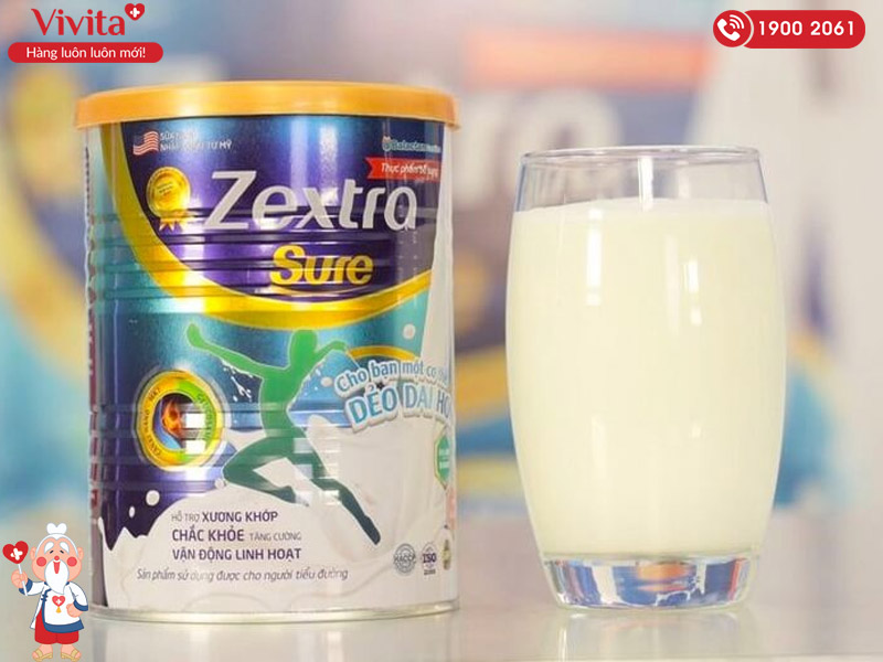 những lưu ý khi sử dụng sữa zextra sure