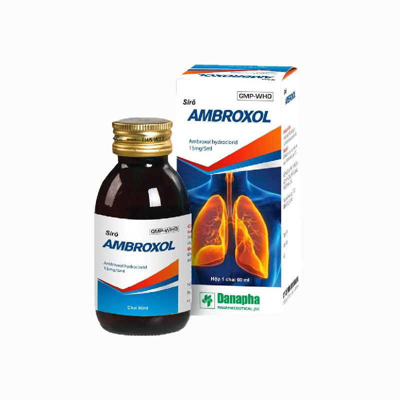 Siro trị viêm phế quản Ambroxol 15mg/5ml | Chai 60ml