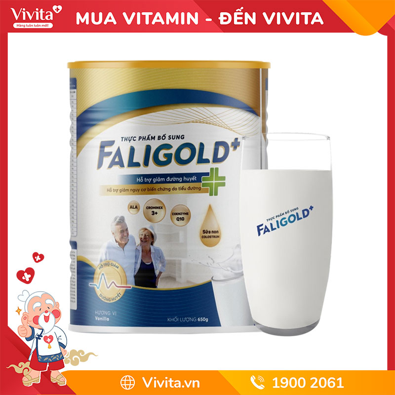 Sữa Faligold + Hỗ Trợ Giảm Đường Huyết | Hộp 650g