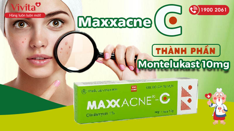 Thành phần của gel bôi trị mụn Maxxacne C