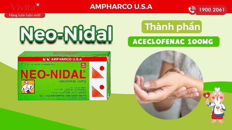 Thành phần của thuốc giảm đau, kháng viêm Neo-Nidal