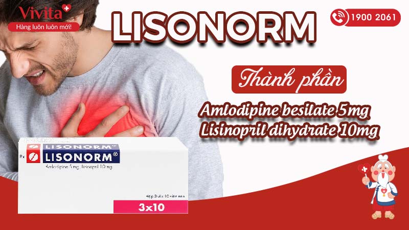Thành phần của thuốc trị cao huyết áp Lisonorm