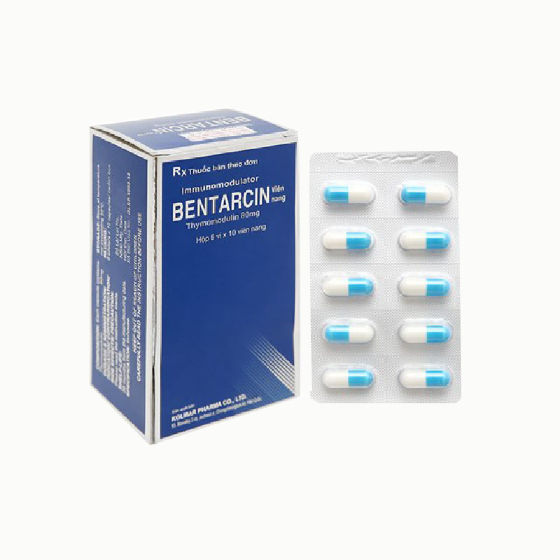 Thuốc kích thích và tăng cường hệ miễn dịch Bentarcin capsule | Hộp 60 viên