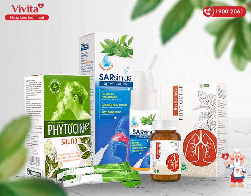 bộ 3 sản phẩm phytocine hỗ trợ điều trị và bảo vệ toàn diện cho đường hô hấp