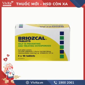 Thuốc bổ sung canxi và vitamin D3 Briozcal