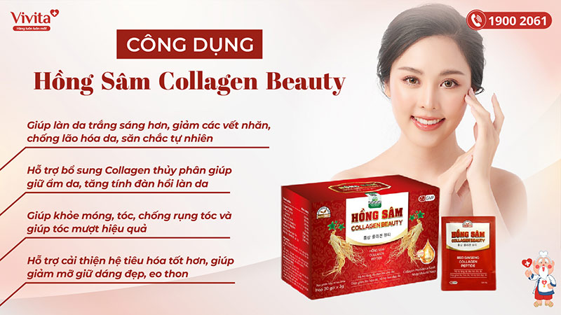 công dụng hồng sâm collagen beauty