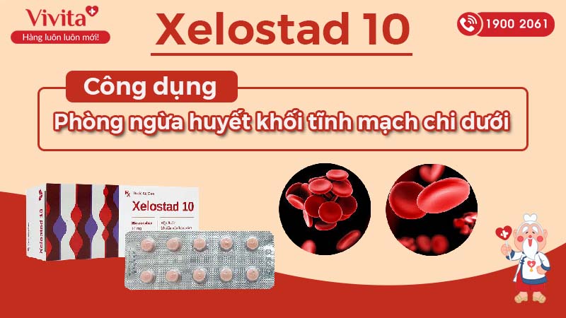 Công dụng (Chỉ định) của thuốc phòng huyết khối Xelostad 10