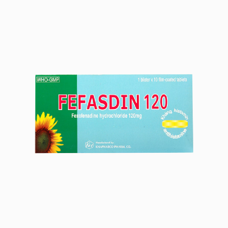 Thuốc chống dị ứng Fefasdin 120 | Hộp 100 viên