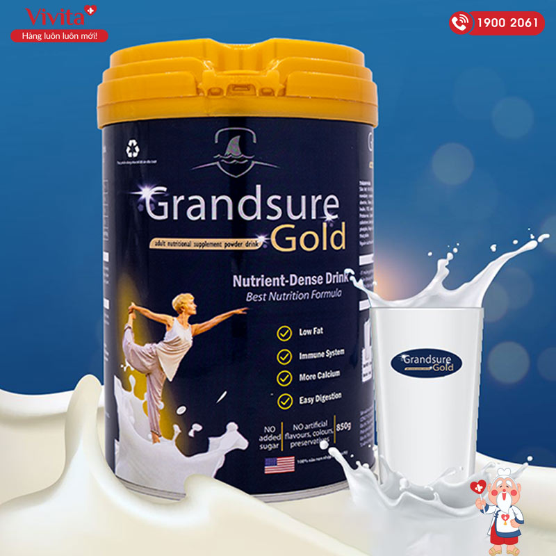 giới thiệu sữa non xương khớp grandsure gold