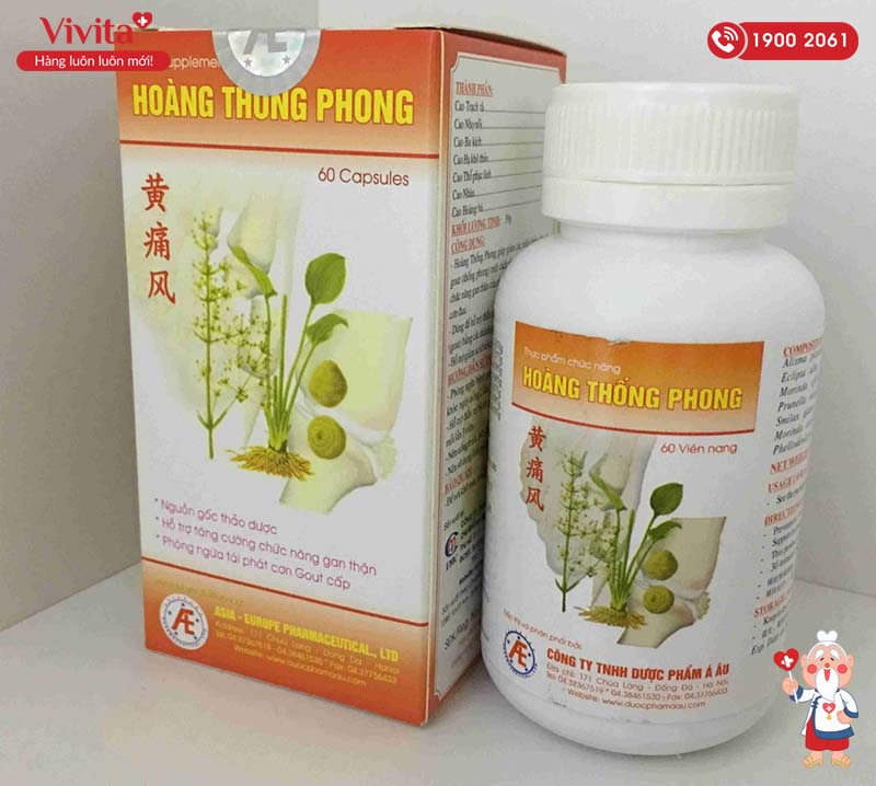 hoàng thống phong hỗ trợ điều trị bệnh gout