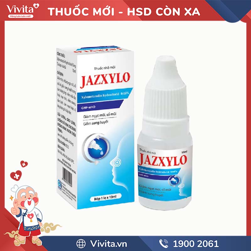 Thuốc xịt mũi trị viêm mũi dị ứng Jazxylo Adult | Chai 15ml