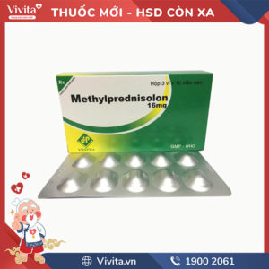 Thuốc chống viêm Methylprednisolon 16mg Vidipha
