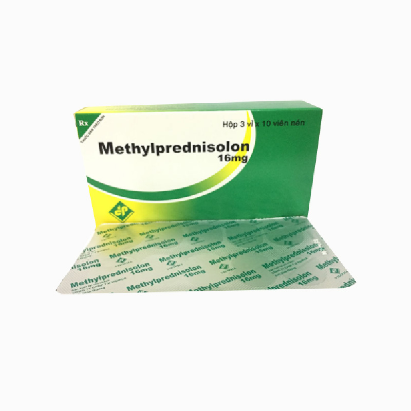 Thuốc chống viêm Methylprednisolon 16mg Vidipha | Hộp 30 viên