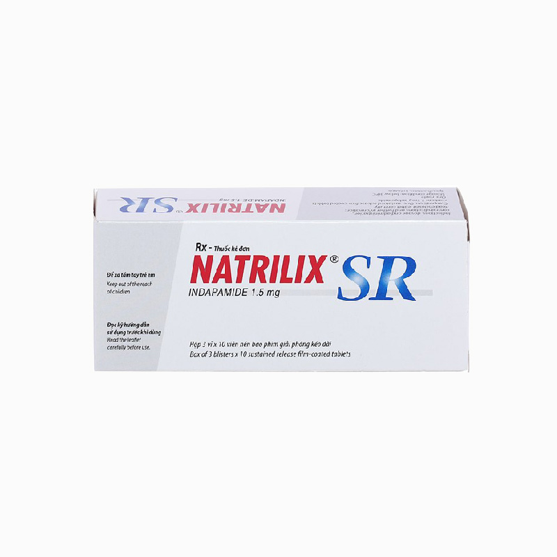 Thuốc trị cao huyết áp Natrilix SR | Hộp 30 viên