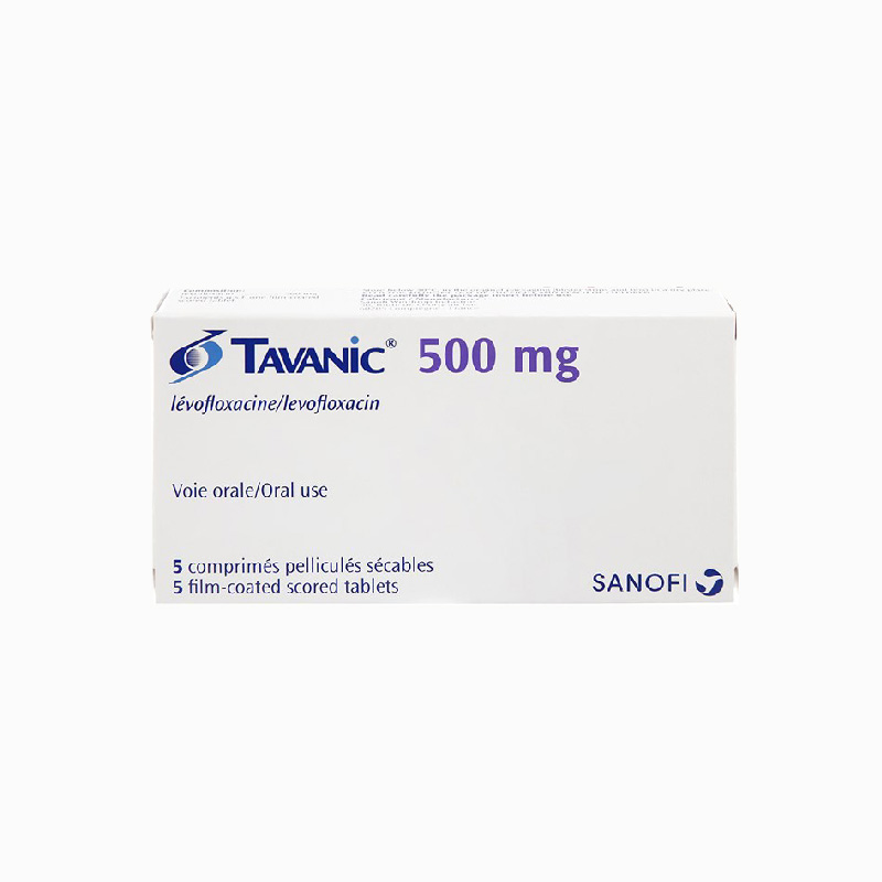 Thuốc kháng sinh trị nhiễm khuẩn Tavanic 500mg | Hộp 5 viên