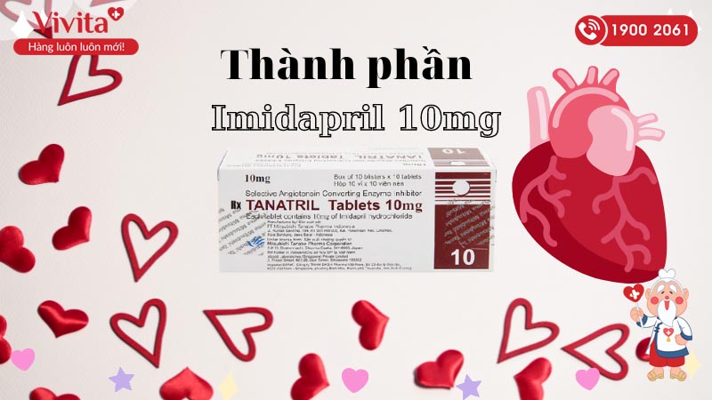 Thành phần thuốc trị cao huyết áp Tanatril Tablets 10mg