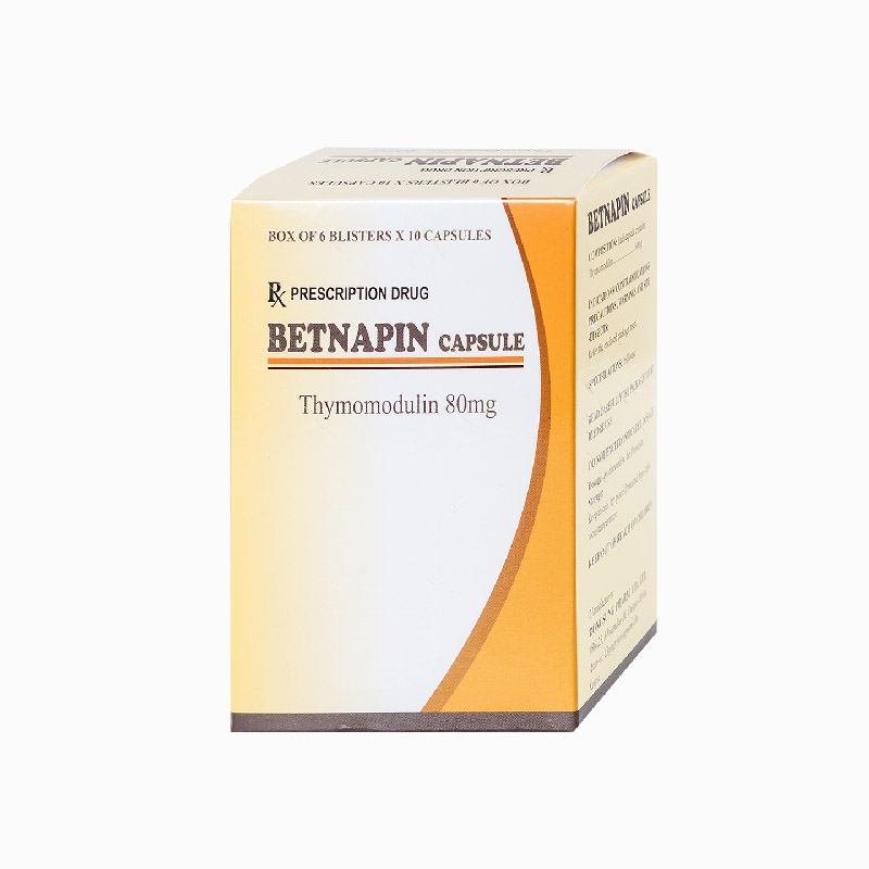 Thuốc kích thích và tăng cường hệ miễn dịch Betnapin capsule | Hộp 60 viên